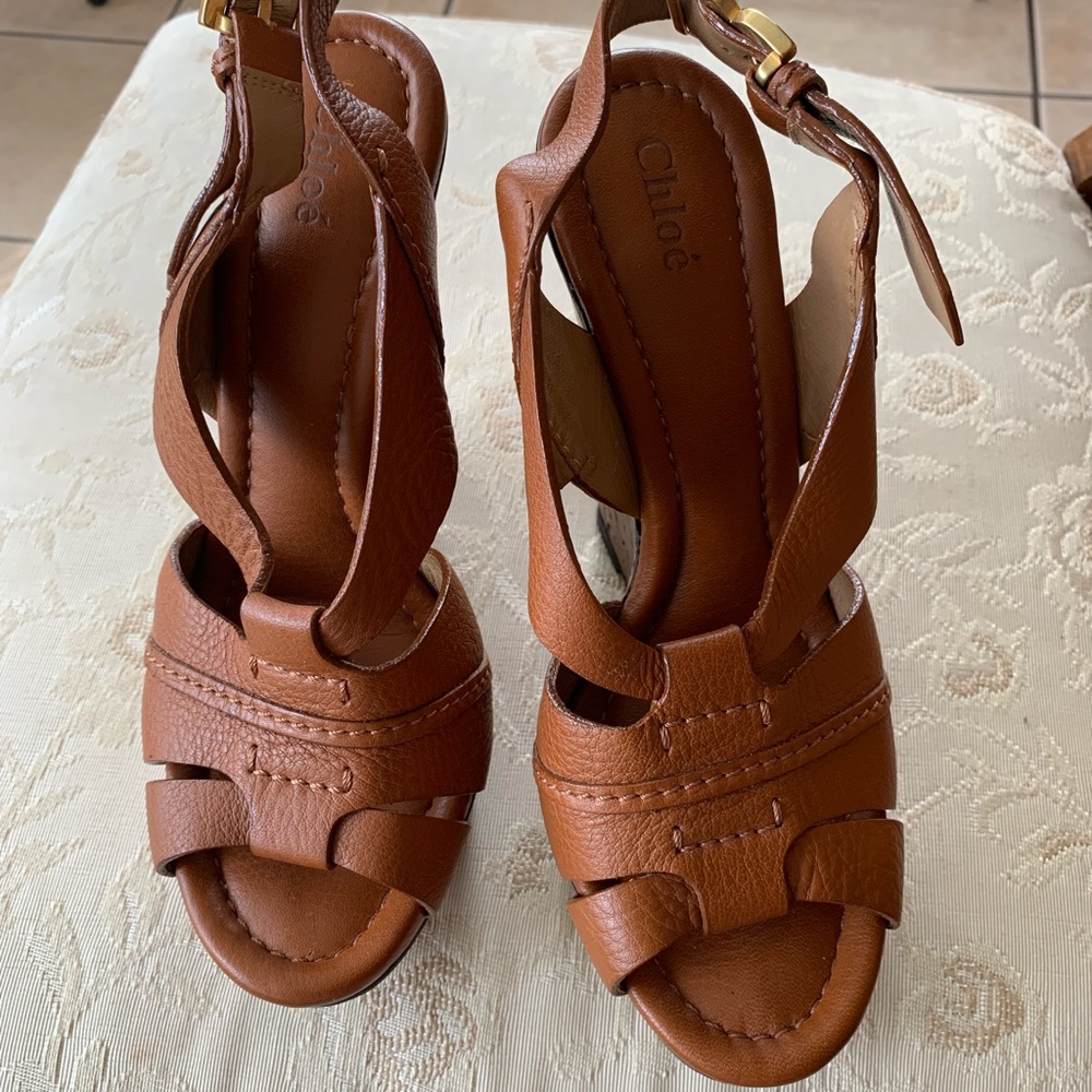 Chloe Renna Wedge Sandals - Picture 3 of 8